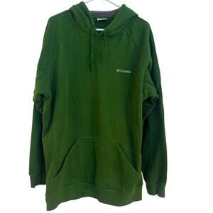 Columbia Men’s Long Sleeve Green Hoodie Pullover Sweatshirt Sweater Size XL